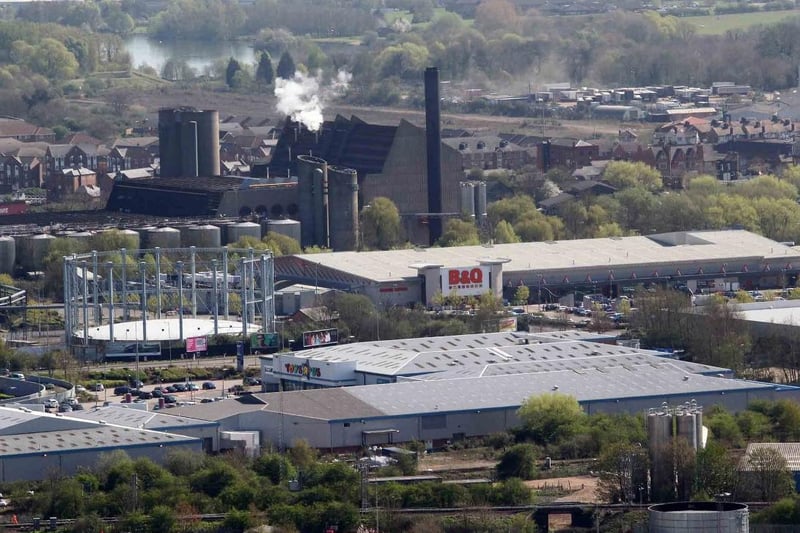 The gas towers, the Carlsberg factory and B&Q can be seen in this image, again from 2011