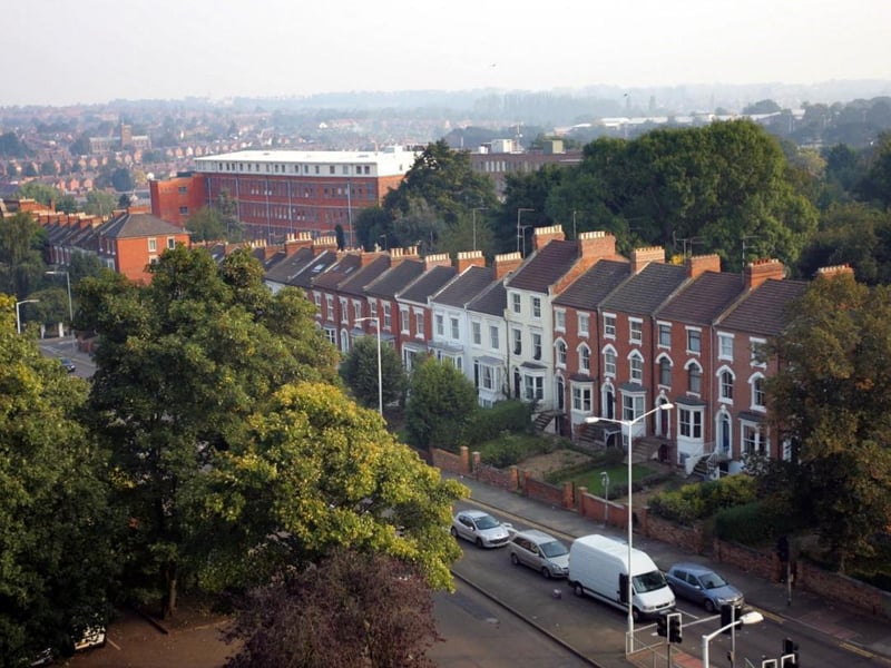 The view from Northampton Cathedral, taken in 2008