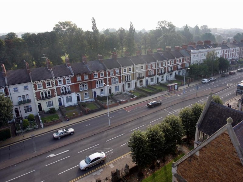 The view from Northampton Cathedral, taken in 2008