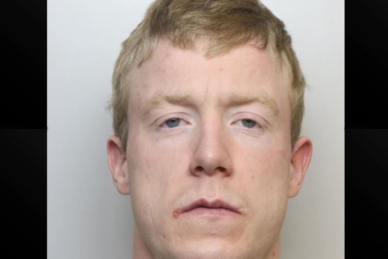 Luke Connors, 23, was jailed for 21⁄2 years for stealing jeweller worth £500 after using a garden fork to smash his way through the window of a house in Hangerfield Court, Northampton, on January 7 this year