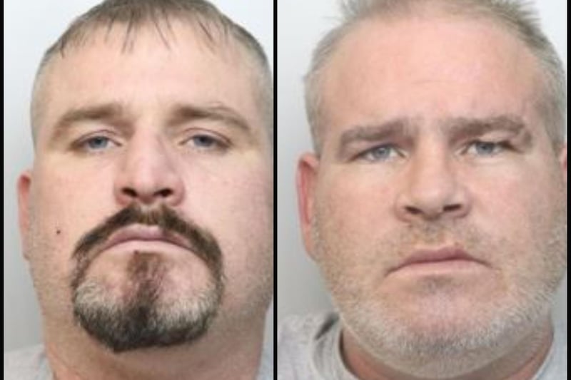 Patrick McDonagh, of Crabb Street, Rushden, (left) and Bernard McDonagh, were among four men found guilty over a stabbing at Irchester caravan park on New Year's Day 2020