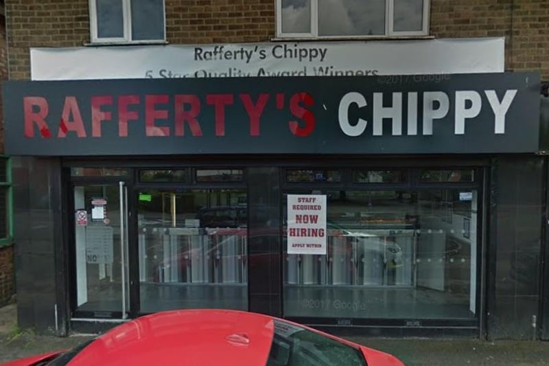 Rafferty's Chippy is situated on Occupation Road in Corby.
