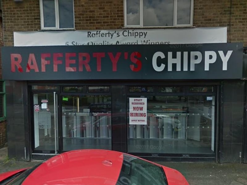 Rafferty's Chippy is situated on Occupation Road in Corby.