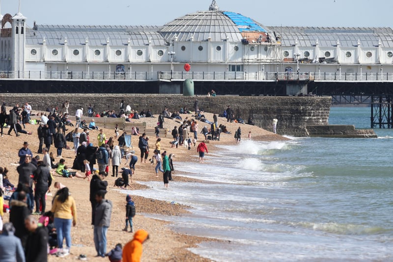 The fourth most common place people left the area for was Brighton and Hove, with 176 departures in the year to June 2019..