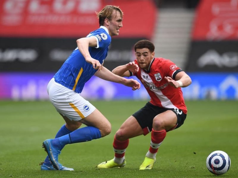 Ruled out for the Man U game due to his hamstring injury sustained against Southampton. Could be back on April 12 to face Everton. "I think we will probably take a step back at the weekend and aim more for Everton," Potter said.