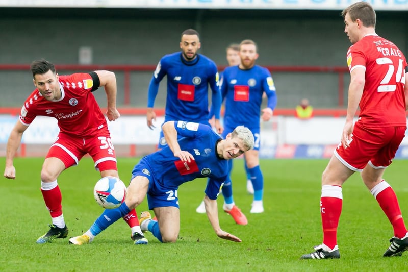 The former reality TV star fulfilled a lifelong dream when he became a professional footballer with Crawley Town. He came on as a sub against Leeds United and made his first start against Harrogate Town.