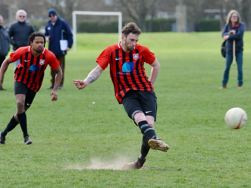 Action and goal celebrations from Southwick 1882's 5-0 win over Ridgewood / Pictures: Stephen Goodger