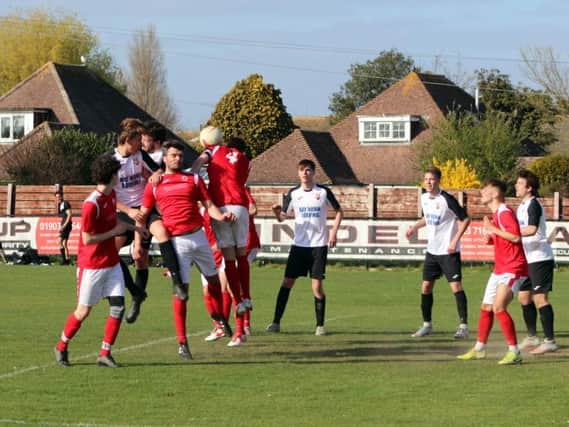 Action from Pagham's 3-2 friendly win over Arundel / Pictures: Roger Smith