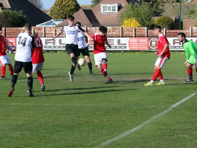 Action from Pagham's 3-2 friendly win over Arundel / Pictures: Roger Smith