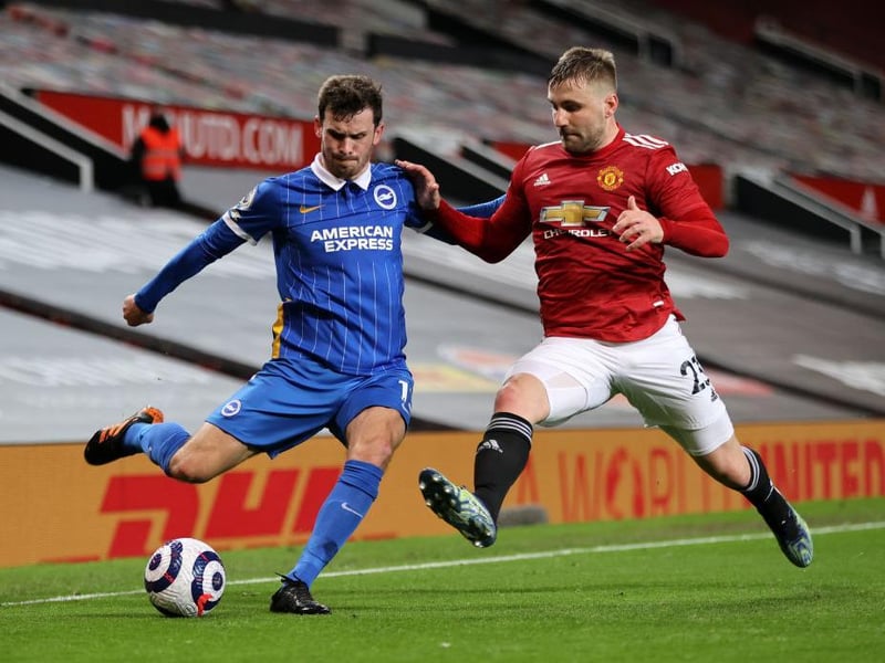 Played on the right and his delivery from a first half half freekick so nearly saw Dunk head home a second. Faded in the second half as United's dominated possession