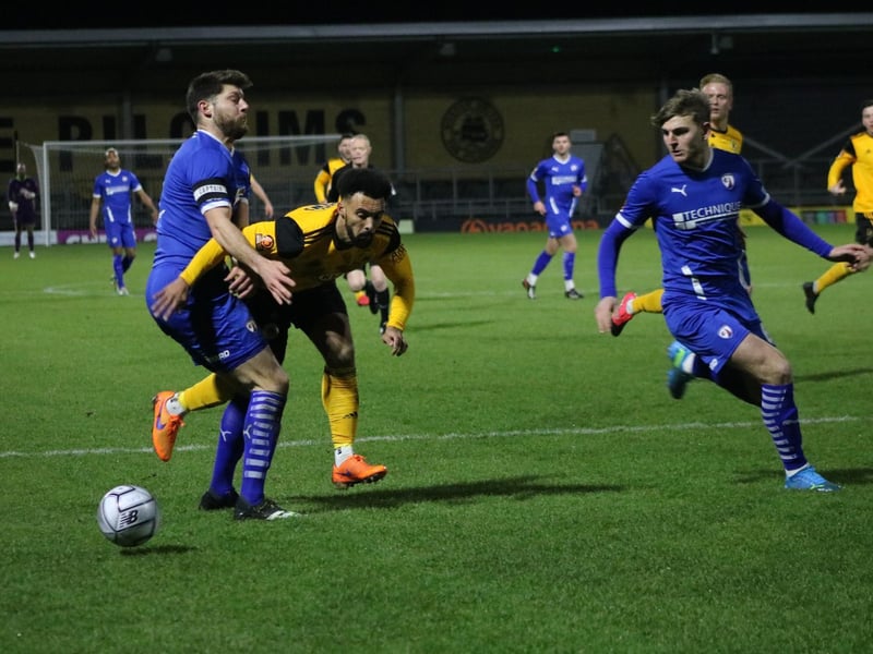 His last game for United, the FA Trophy defeat to Chesterfield. Photo: Oliver Atkin