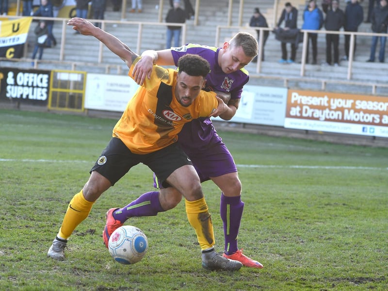 Getting physical against Darlington.