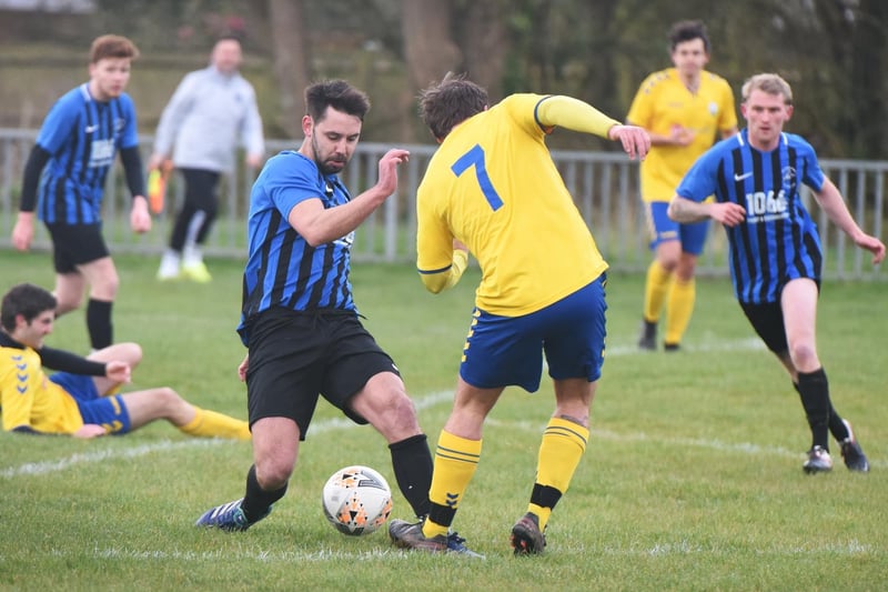 Action from Hollington's 1-0 win over Forest Row / Pictures: Justin Lycett