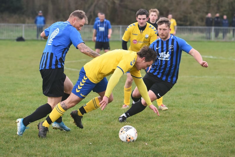 Action from Hollington's 1-0 win over Forest Row / Pictures: Justin Lycett