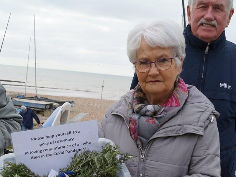 Tree of Hope ceremony in Bexhill in memory of all those who lost their lives during the Covid-19 pandemic. Photo taken by Derek Canty on 2/4/21 SUS-210504-095435001