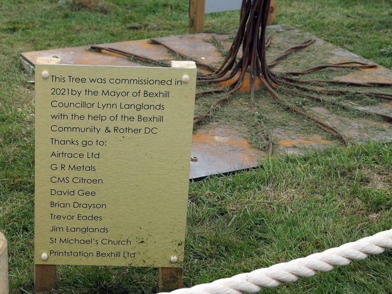 Tree of Hope ceremony in Bexhill in memory of all those who lost their lives during the Covid-19 pandemic. Photo taken by Derek Canty on 2/4/21 SUS-210504-095455001