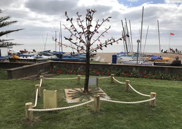 Tree of Hope ceremony in Bexhill in memory of all those who lost their lives during the Covid-19 pandemic. Photo taken by Derek Canty on 2/4/21 SUS-210504-095322001