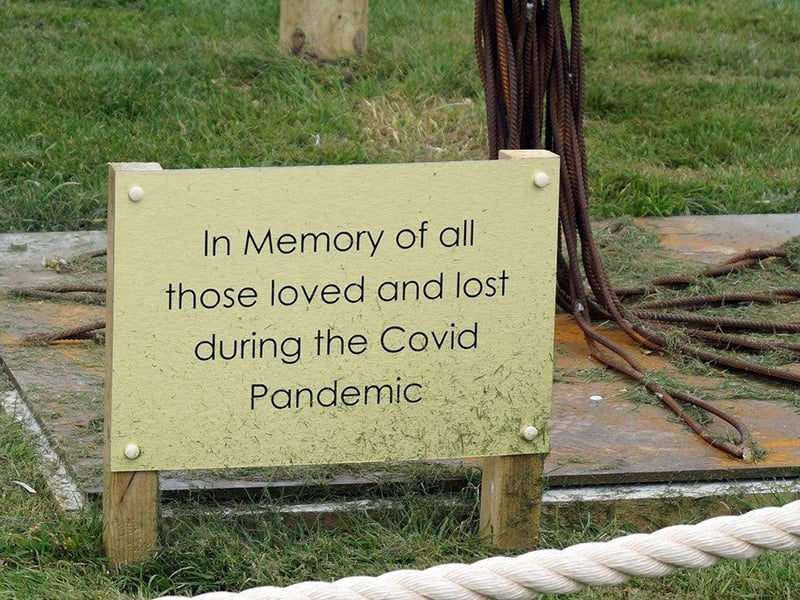 Tree of Hope ceremony in Bexhill in memory of all those who lost their lives during the Covid-19 pandemic. Photo taken by Derek Canty on 2/4/21 SUS-210504-095251001