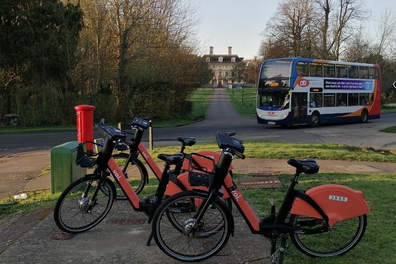 E-bikes on Audley Gate Junction.