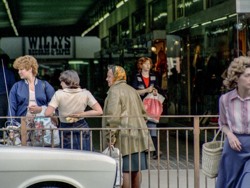 Do you remember Willys Records and Tapes in Hereward Cross Arcade or recognise anyone in this picture?