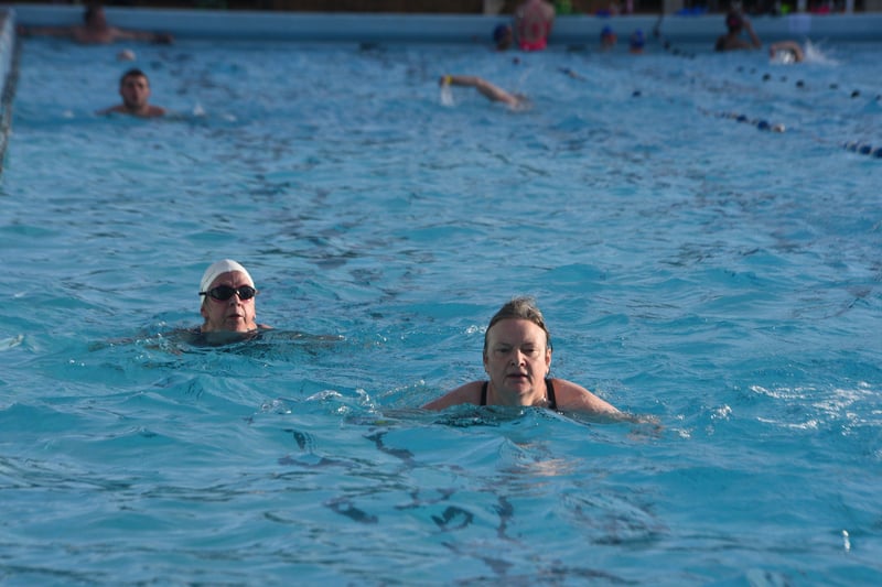 Hundreds of people have enjoyed a swim everyday since the Lido opened last week