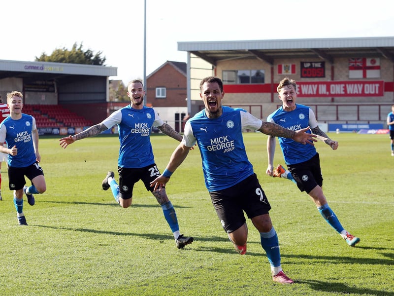 In terms of pure forward firepower Posh and Hull have a clear edge over Sunderland. Posh’s attack of Jonson Clarke-Harris, Sammie Szmodics and Siriki Dembele have 46 League One goals between them. Hull’s top scorers Mallik Wilks, Josh Magennis and Lewis Keane-Potter have 40 goals, but after the 22 goals of Charlie Wyke, Sunderland’s next highest scorer is penalty-taker Grant Leadbitter (6). Clarke-Harris is pictured celebrating his 26th League One goal of the season at Fleetwood on Good Friday.