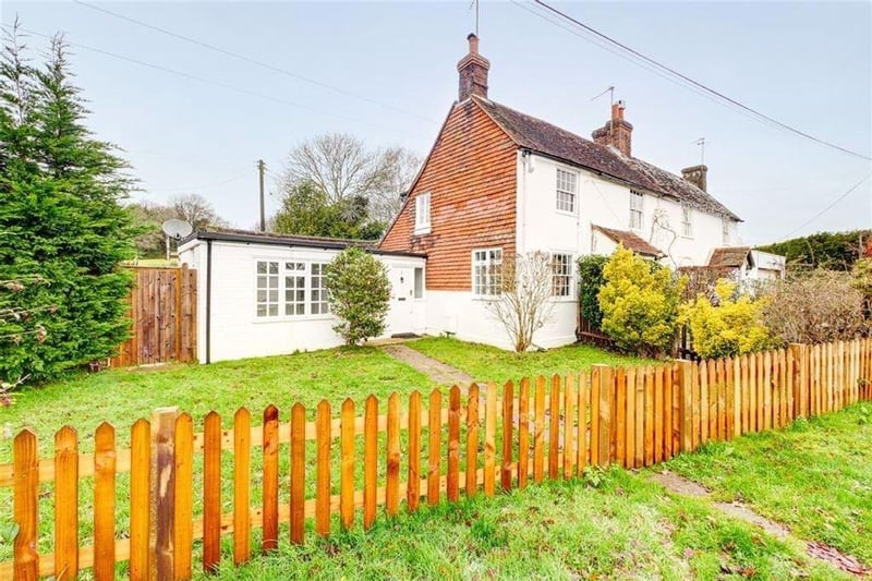 North Street, Hellingly. Three-bedroom, semi-detached, grade II-listed cottage in semi-rural location. Guide price: £280,000 to £315,000. Photograph: Zoopla