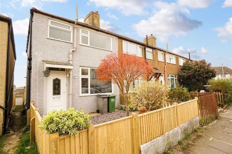 Victoria Avenue, Hastings. Three-bedroom house with rear south-facing garden and partial sea views. Photograph: Zoopla