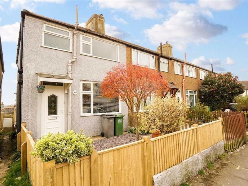 Victoria Avenue, Hastings. Three-bedroom house with rear south-facing garden and partial sea views. Photograph: Zoopla
