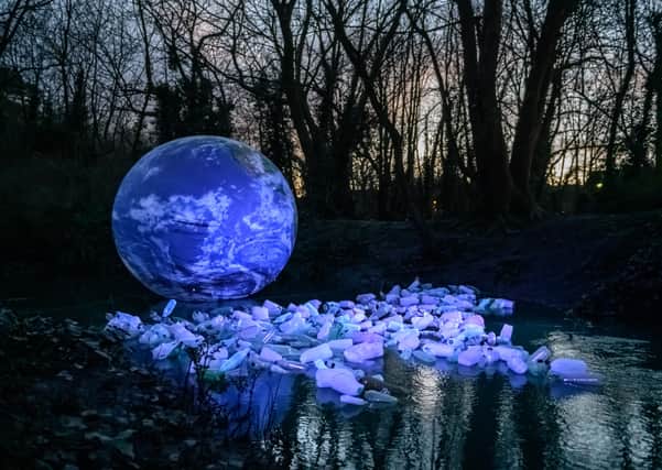 Martina Alagna's There is No Planet B installation at The Railway Land. Photograph: James McCauley