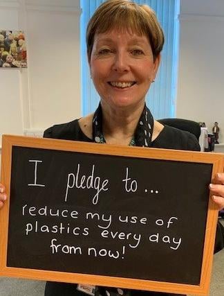 Council chief executive Gillian Beasley is reducing her use of plastics