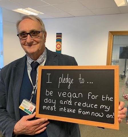 Peterborough City Council leader Cllr John Holdich went vegan for the day