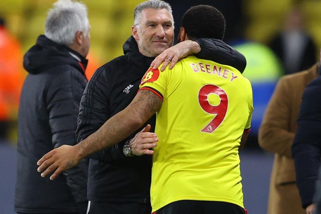 Still in a scrap but impressed greatly to end Liverpool's unbeaten run lat week. Nigel Pearson seems to have created a fighting spirit and has players like Ismala Sarr and Troy Deeney who offer an attacking threat. Bookies verdict: survive.