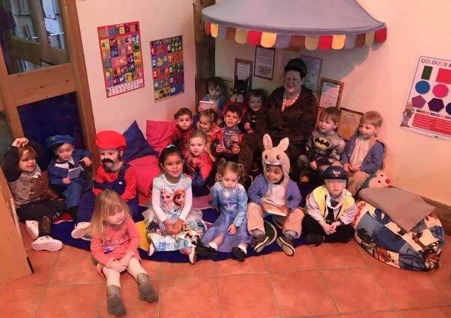 All dressed up at the Barn Pre-School