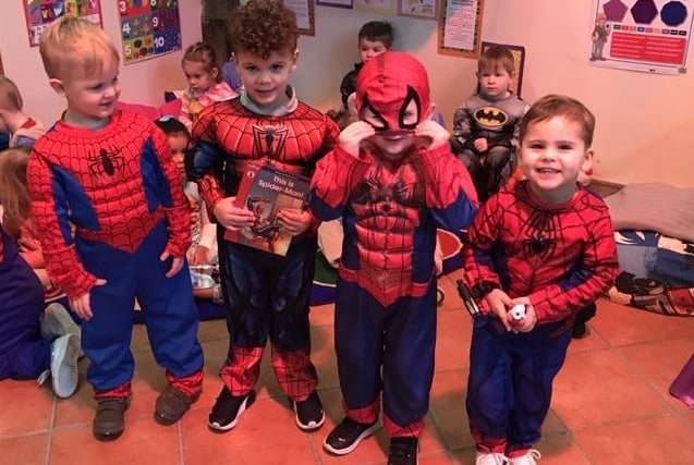 Spidermen at the Barn Pre-School