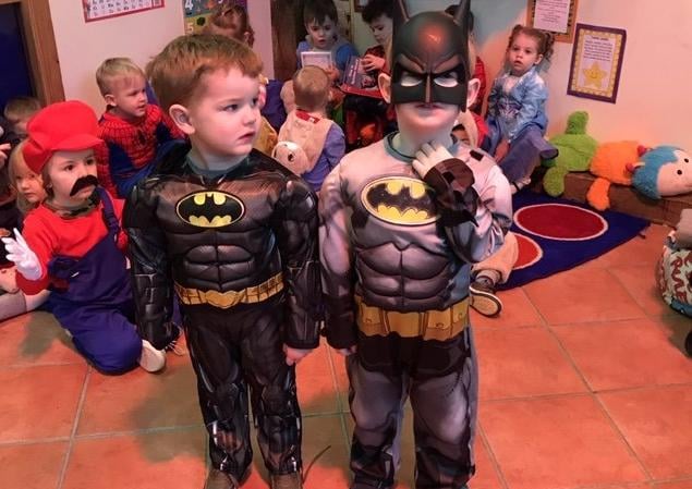 Batman appears at the Barn Pre-School