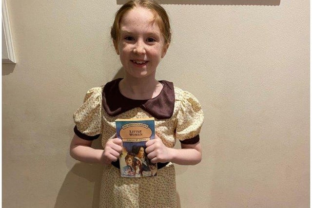 Livia Kennedy from St Mary Magdalene's Primary School, as Josephine March from Little Women