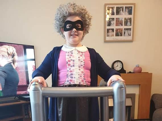 A very impressive effort by nine-year-old Millie from Kettering. Here she is as Gangsta Granny!