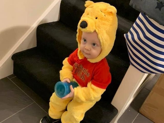 Here's Harry from Burton Latimer as Winnie the Pooh.