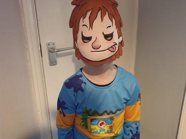 Alice from Wellingborough has gone as Horrid Henry!