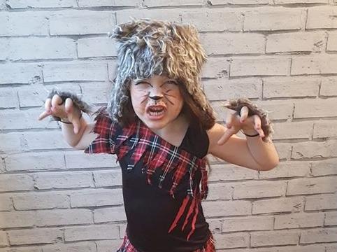 A brilliant effort by Lillie from Corby, who is dressed as the big bad wolf from Little Red Riding Hood.