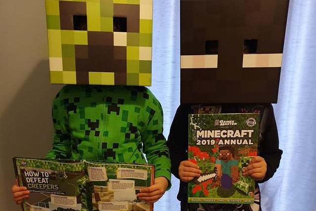 It was a video game before it was a book, but here are Minecraft's Morgan and Ethan Wellingborough.
