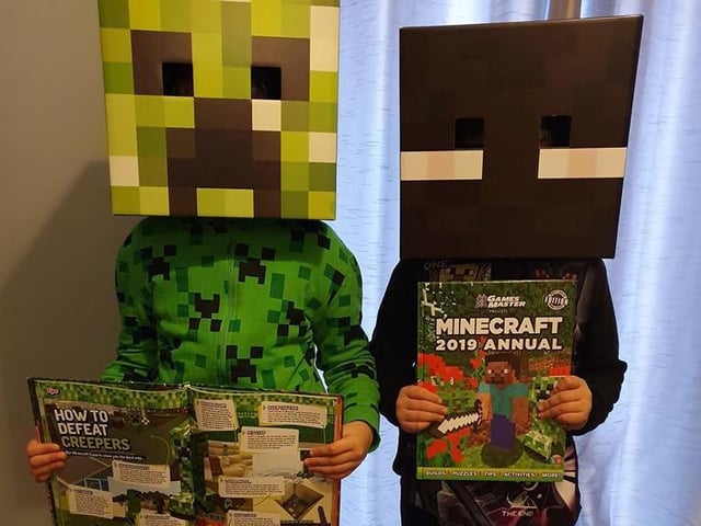 It was a video game before it was a book, but here are Minecraft's Morgan and Ethan Wellingborough.