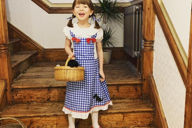 A great effort by Maisy Dodman from Kettering who is dressed as Dorothy from The Wizard of Oz