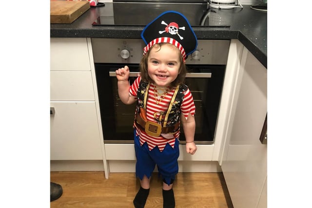 Mia Bailey aged 2 as a pirate