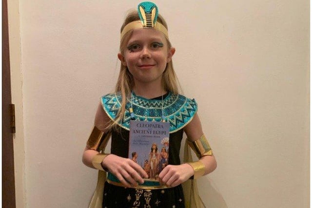 Roxanne Procter, age 9, as Princess Cleopatra