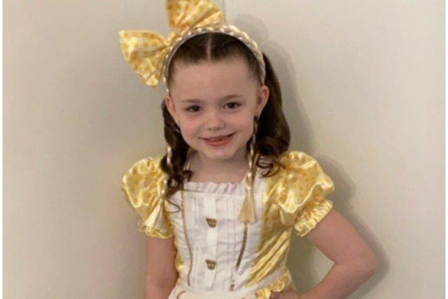 Beau, aged 6, dressed as Goldilocks