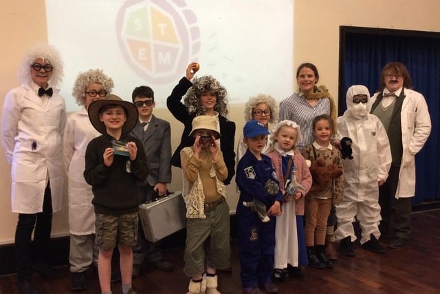 Funtington Primary School dressed up as scientists