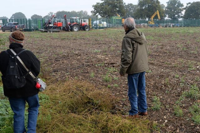 By October 2019 it can be seen that crops and hedges are completely destroyed