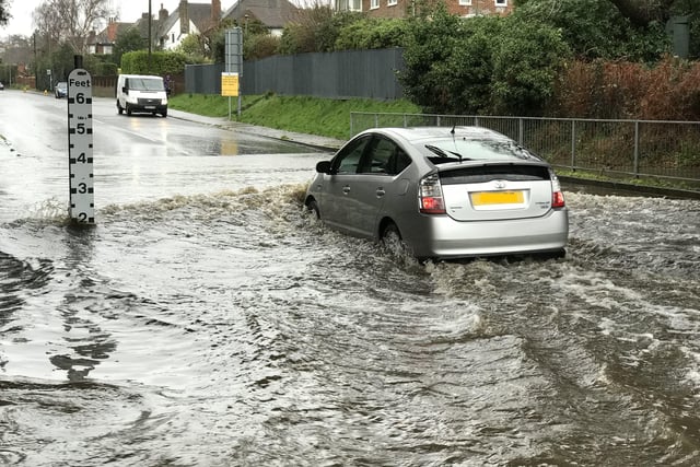 Flooding in Westcourt Drive, Bexhill